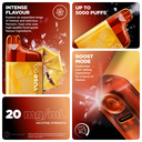Vuse GO 5K 2.0 Disposable Vape, Golden Tobacco Ice 20mg