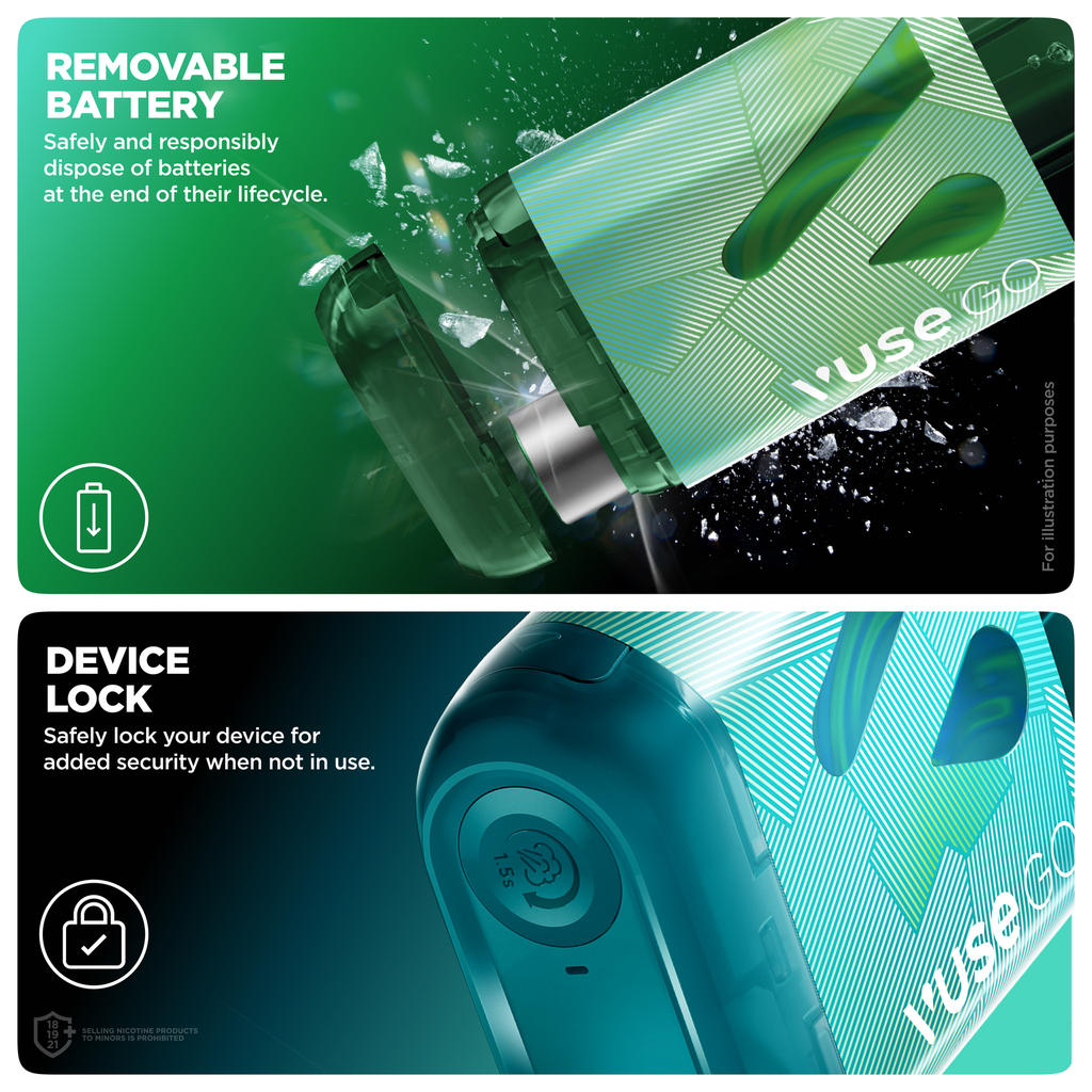Vuse GO 5K 2.0 Disposable Vape, Golden Tobacco Ice 20mg