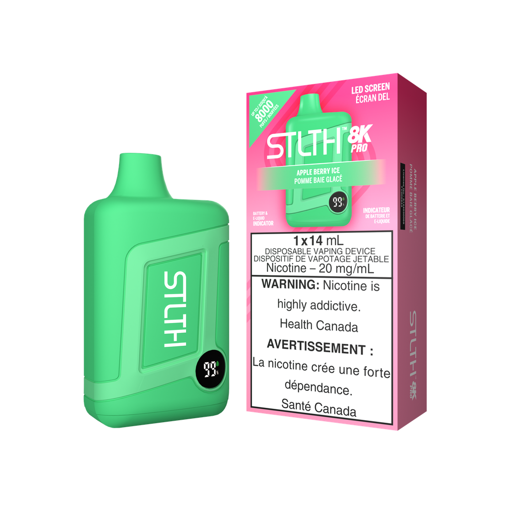 STLTH 8K Pro Disposable Vape | 20mg, 8,000 Puffs of Flavourful Vaping Experience