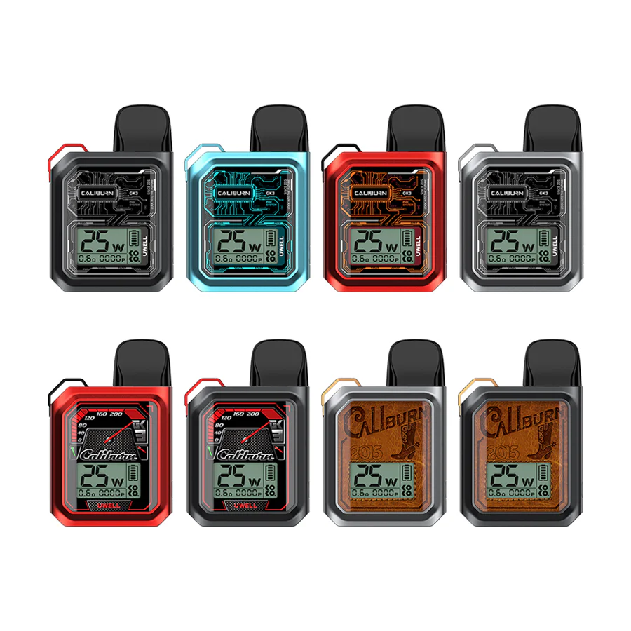 UWELL Caliburn GK3 Pod System Kit | 25W, 900mAh, Black | Sleek & Efficient Vaping Device