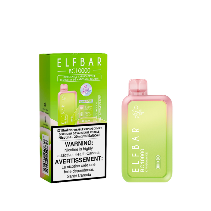 Elf bar - Bc10k 18ml Disposable Vape, Kiwi Guava Ice
