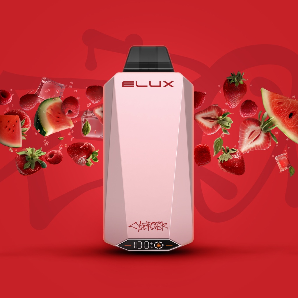 NVZN Elux Cyberover 18K Disposable - Red Berries Watermelon Ice 20MG