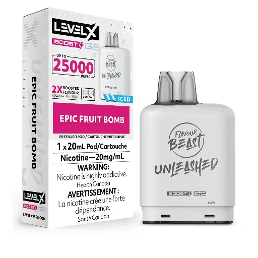 Level X Flavour Beast Unleashed Boost G2 | 25K Puffs of Intense Flavour Experience