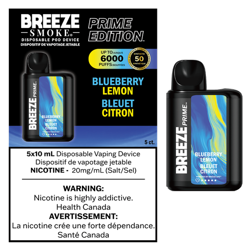 Breeze Prime S50 Disposable Vape | 6,000 Puffs of Smooth and Flavorful Vaping Experience