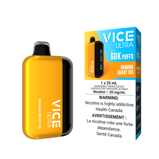 Vice Ultra Disposable Vape | 20mg Nicotine, 25ml | Up to 60K Puffs for Long-lasting Enjoyment