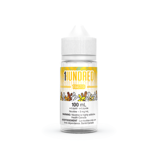 1 Hundred E-Liquid | Toasted | 6mg Nicotine, 100ml | Rich and Warm Flavour for a Comforting Vape Experience